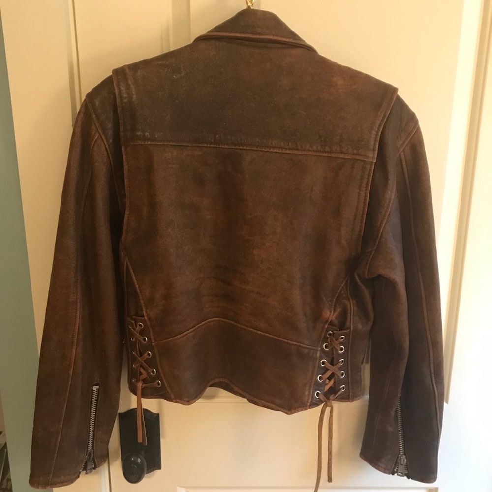 Leather bomber jacket from Barney’s NY - Picture 3 of 5
